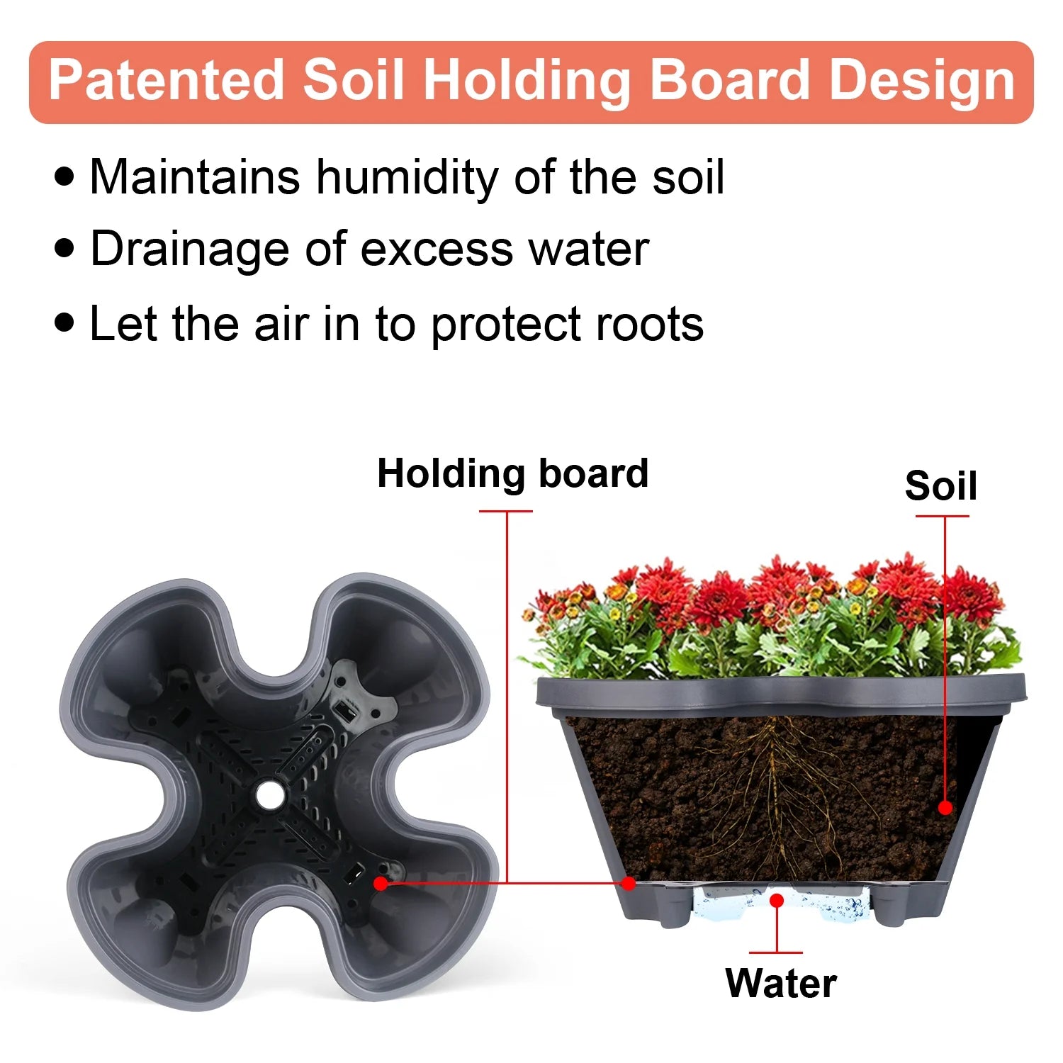 Transform Your Space with Our 5-Tier Stackable Vertical Garden Planters - Perfect for Strawberries, Herbs, Flowers, and Vegetables - Dark Gray with Wheels