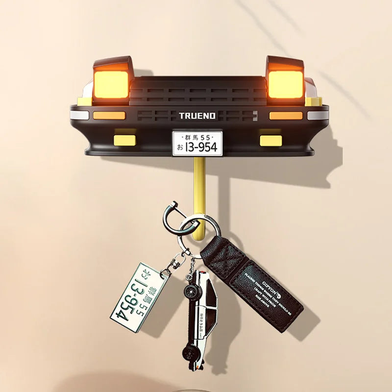 AE86 Car Decoration Key Storage Rack Creative Car Headlight Key Hook Drift AE86 Car Keyring Ornaments and Accessories Key Chain